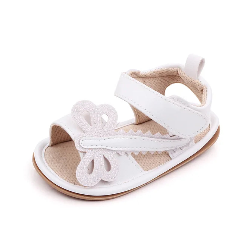 New Baby Girl Sandales Newborn Summer Shoes Toddler Princess Soft Rubber Sole Dragonfly Flats for 1 Year Infant Leather Sandalen