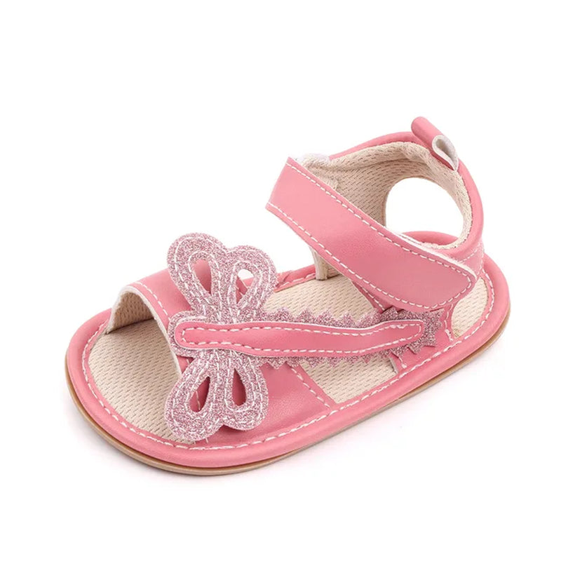 New Baby Girl Sandales Newborn Summer Shoes Toddler Princess Soft Rubber Sole Dragonfly Flats for 1 Year Infant Leather Sandalen